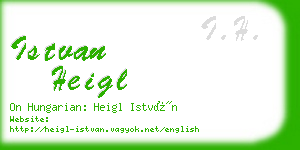 istvan heigl business card